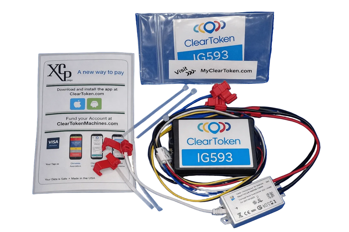 .0572- XCP Cellular Phone Visa & MasterCard App Timer Pulse Mode Payment Module Controller Kit For; Pickleball Machines, Golf Driving Ranges, Gas/Electric Heaters, EV Chargers, Washer/Dryers, Etc. Vend Quarter Pulses, Or Time Per Minute or Hour