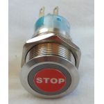 12V Momentary STOP Push Button