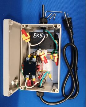 Inside view of the 50A contactor relay and Clear Token Terminal
