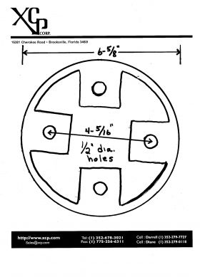 Drawing of the base mounting