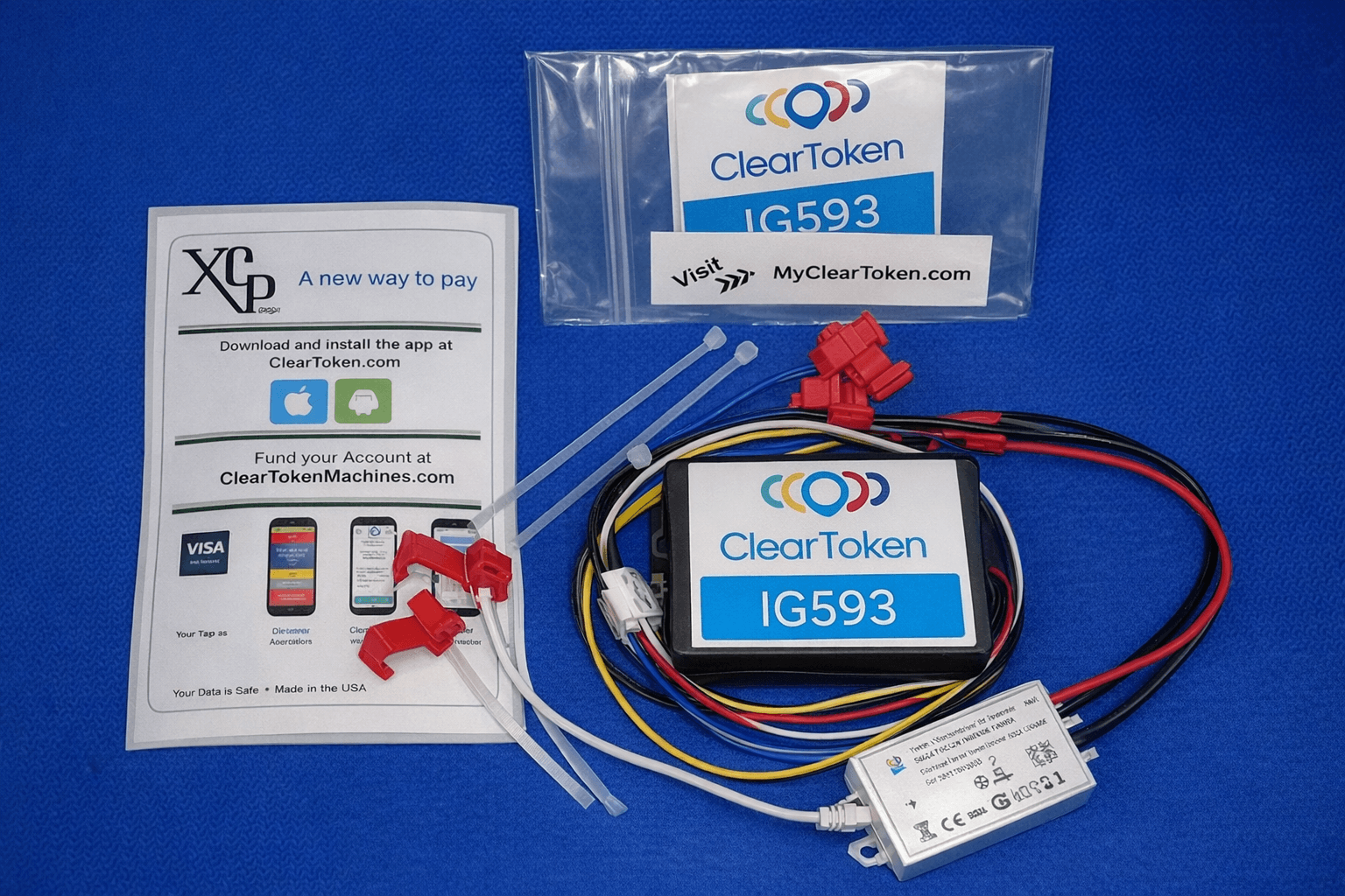 .0572- VendaVolt Cellular Phone Visa & MasterCard App Timer Pulse Mode Payment Module Controller Kit For; Pickleball Machines, Golf Driving Ranges, Gas/Electric Heaters, EV Chargers, Washer/Dryers, Etc. Vend Quarter Pulses, Or Time Per Minute or Hour