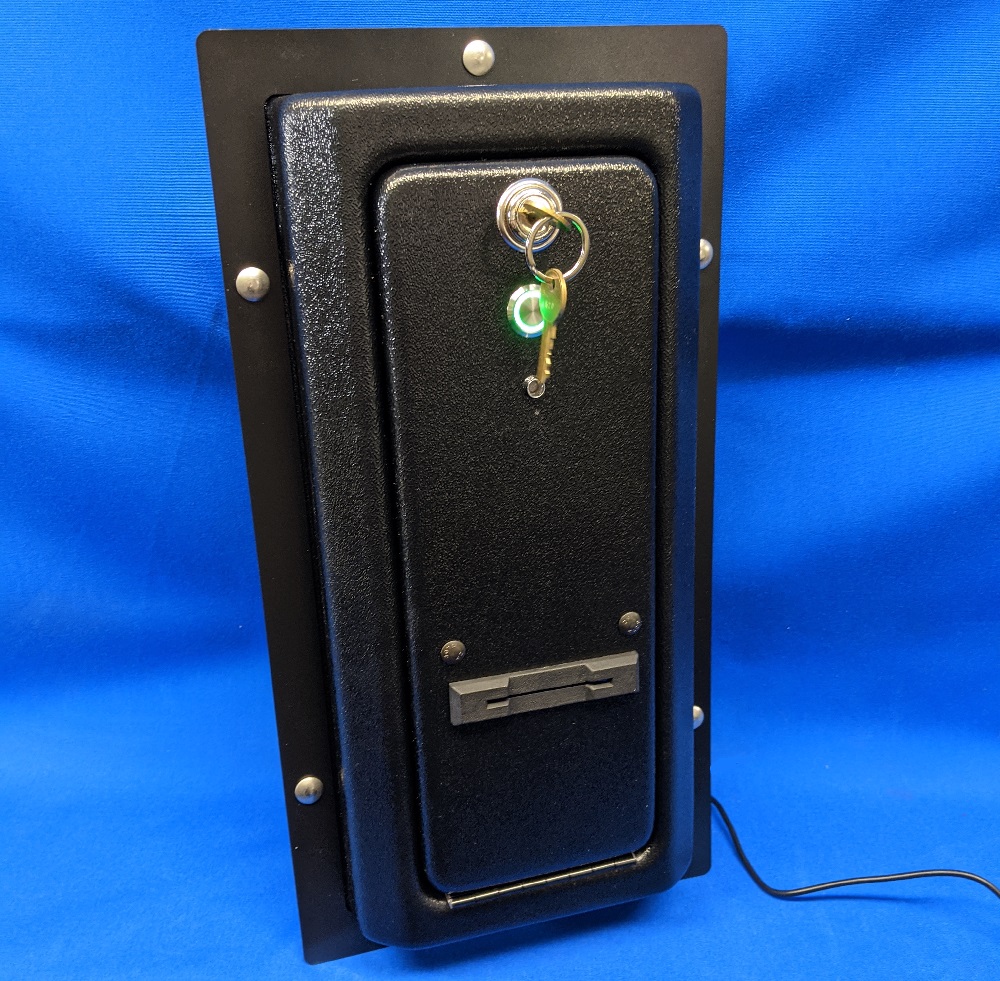 0.13 - Prepaid Card & Ticket Model 1000 Series Dispenser Vending Door Kit - Push Button Selection. Add To Any Pulse Mode Coin Mechanism, Bill Acceptor, Nayax Credit Card Terminal, Cell Phone App or Other Payment Input