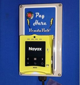 .0631B - VendaVolt Nayax Electricity Timer Payment Station With Six (6) Payment Amount & Timer Selections That Count Down. Includes a 24 Hour Timer For Lock Out Of Access. Ideal For Pickleball & Tennis Court Lighting.